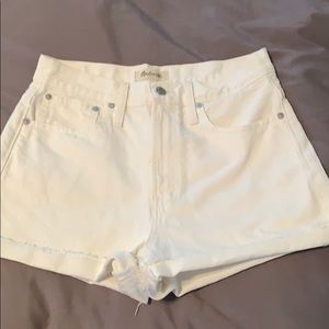 Madewell white shorts 27 high rise like new